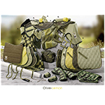 Oliv-Lemon-Blassgrün