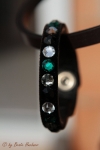 Magic Tack / Armband Fineline 1-reihig Emerald-Crystal-Jet