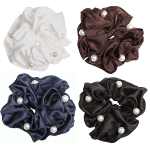 SD Design / Zopfgummi Satin and Pearl Scrunchie