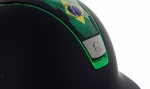 Samshield / Shadowmatt Black / Trim Brazil Green