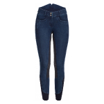 RidersChoice / Jeansreithose High Waist Design mit Silikonvollbesatz