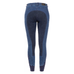 RidersChoice / Jeansreithose mit Kunstledervollbesatz