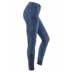 RidersChoice / Jeansreithose mit Silikonkniebesatz