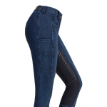 RidersChoice / Jeansreithose mit Silikonvollbesatz
