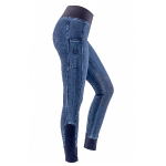 RidersChoice / Jeansreitleggings mit Silikonkniebesatz