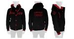 freejump / Hoodie Black-Red